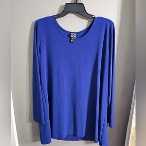 CLARA SUNWOO Royal Blue Long Sleeve Top